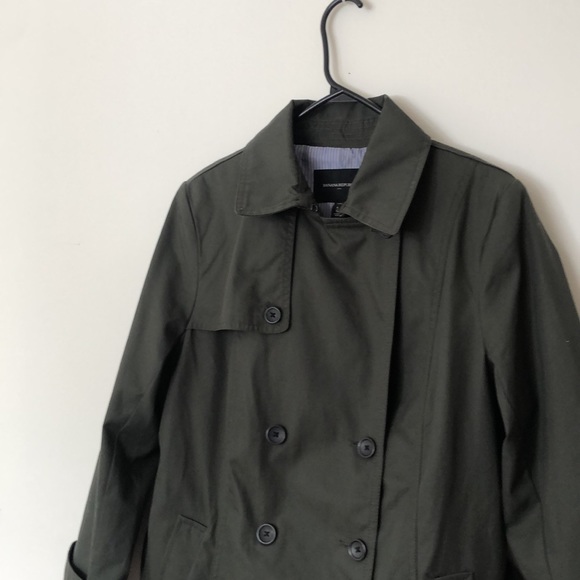 Green Trench Coat for women - Picture 2 of 10